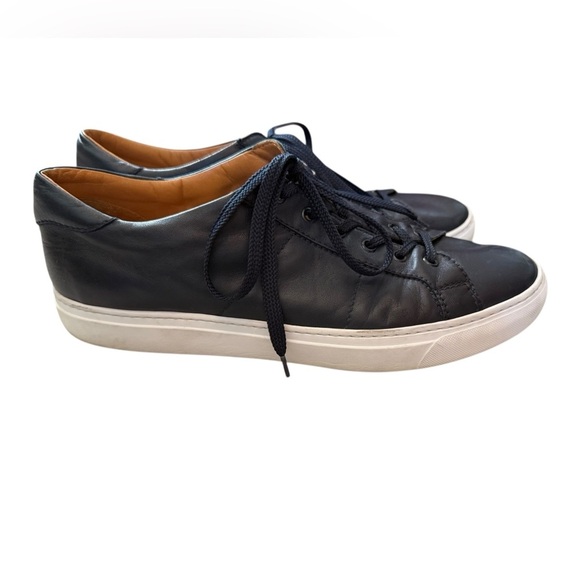 To Boot New York Men’s 11.5 Derrick Navy Leather Sneakers – Made in Italy - Picture 2 of 10